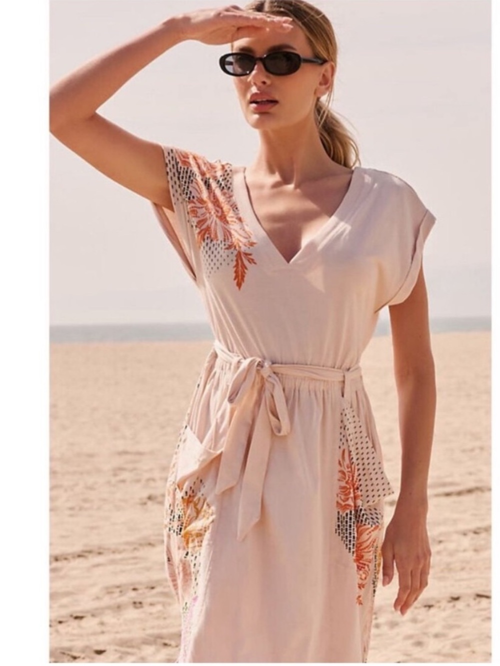 Anthropologie Daily Practice Midi Dress with Deep Pockets